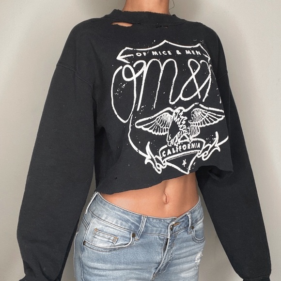 Of mice and men cropped sweatshirt - Picture 4 of 4